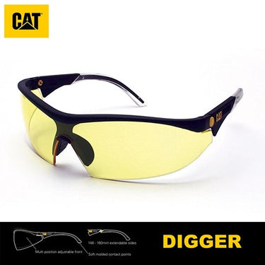 Lentes de Seguridad Cat Digger 112 Protección UV Amarillo - KATZER